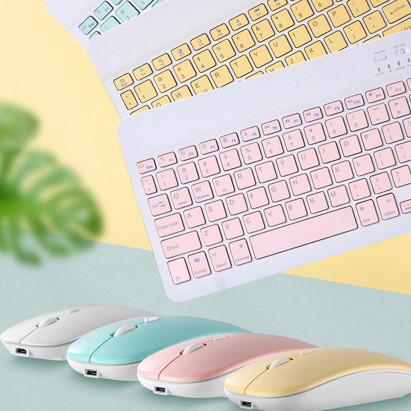 Bàn phím bluetooth không dây mini HP 10 inch / chuột không dây cho điện thoại di động và máy tính bảng, các màu có sẵn