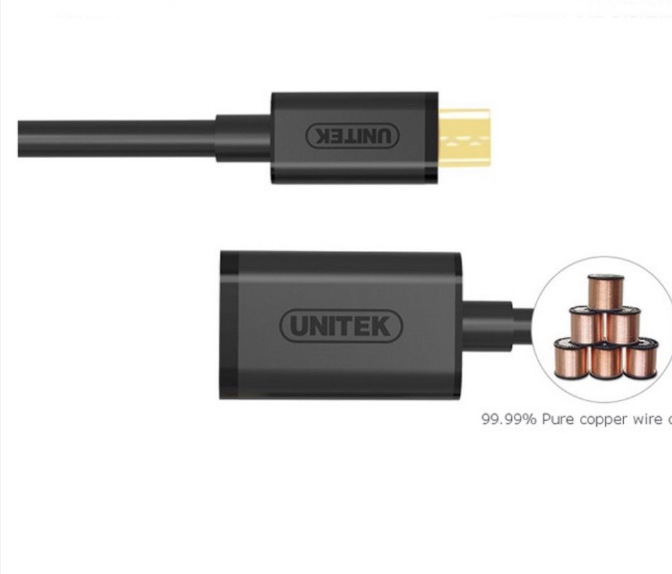 [HCM]Cáp OTG Chuyển Micro USB sang USB 2.0 Unitek Y-C438