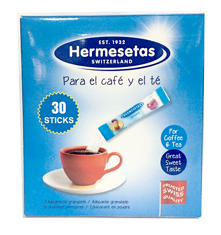 ĐƯỜNG ĂN KIÊNG HERMESETAS MINI STICKS 30 stick