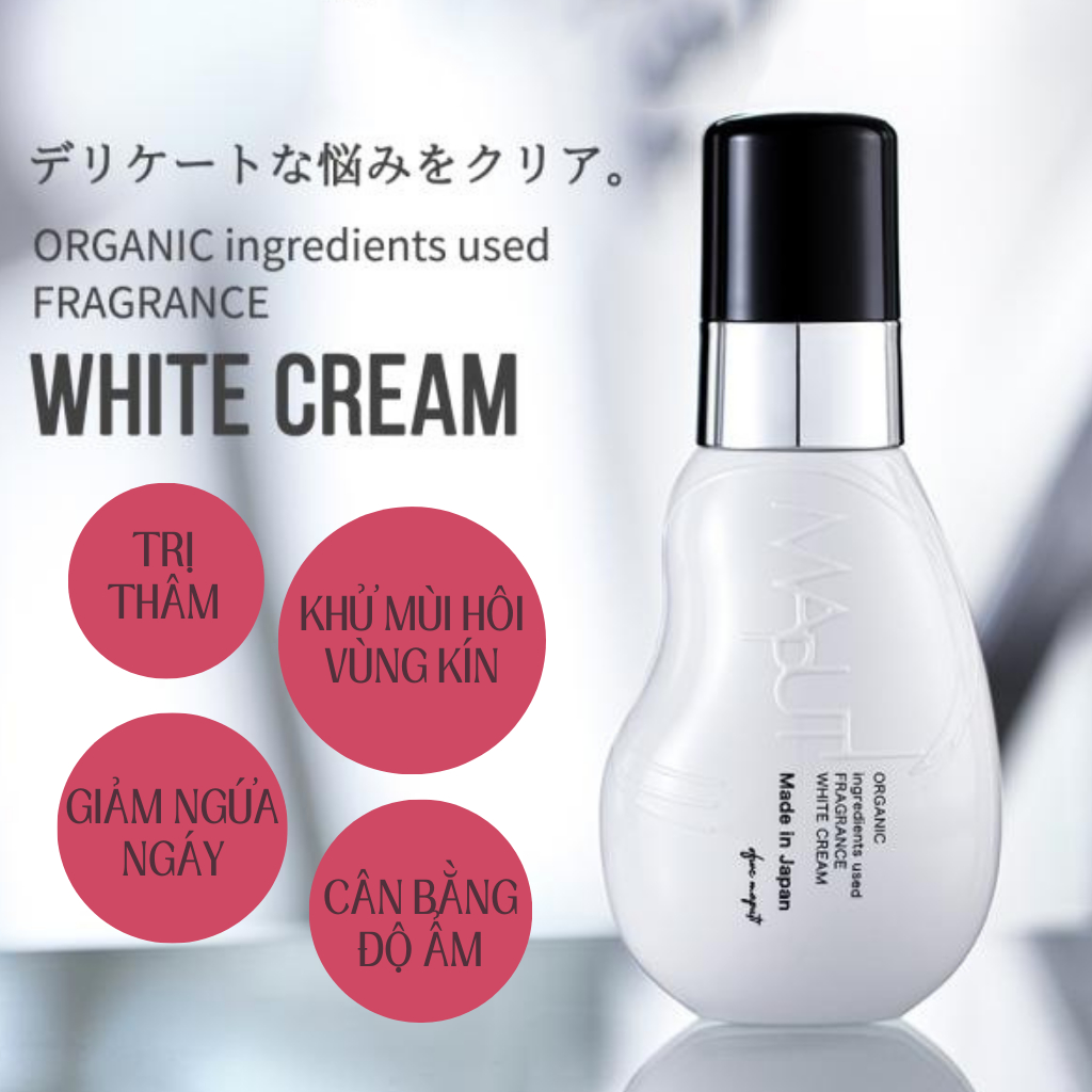 Kem dưỡng mờ thâm hữu cơ Maputi White Cream 100ml
