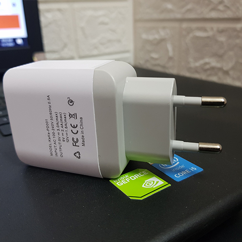 Củ sạc nhanh Usb Qc3.0 cho iphone và các máy androi hỗ trợ 2 cổng USB và Type C
