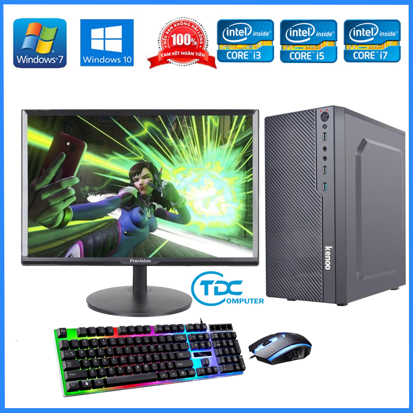 Máy tính Dell Optiplex 990 ( Corei5 / 8g / 500g ), Màn Hình Dell 20inch + Tặng bàn phím chuột Dell , usb wifi - Hàng Nhập Khẩu BC 990