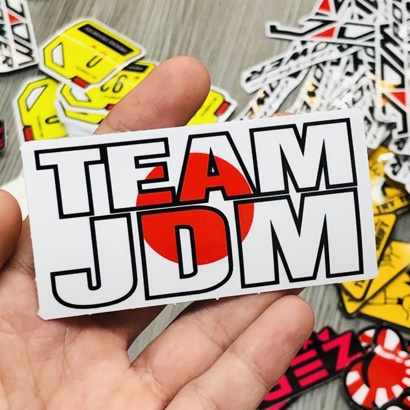 Tem Logo Sticker JDM Dán Trang Trí Xe