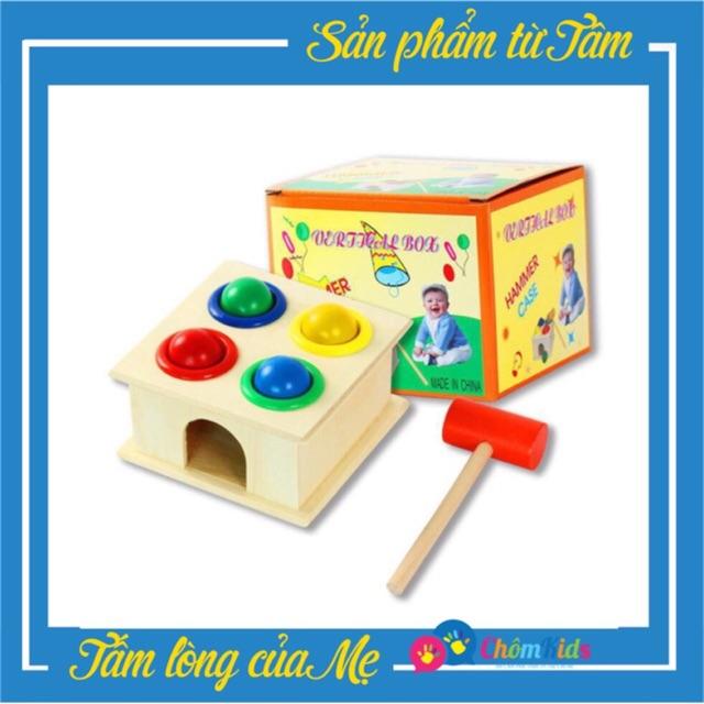 Búa Đập Bóng Cho Bé Trẻ em Bằng Gỗ Đầu Học Tập Đồ Chơi Giáo Dục - Chôm Kids