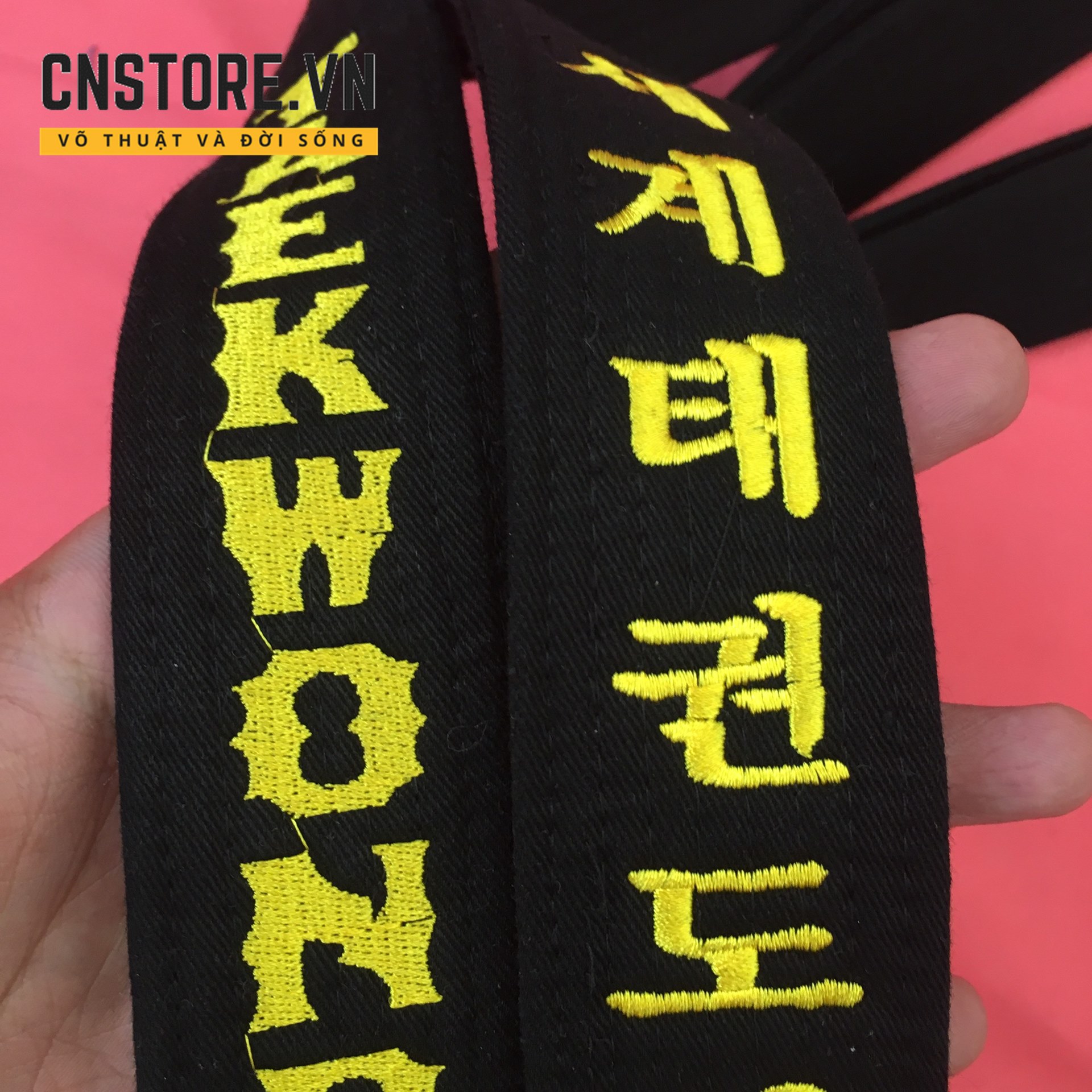 Đai Đen Taekwondo Loại Tốt 2 Vòng