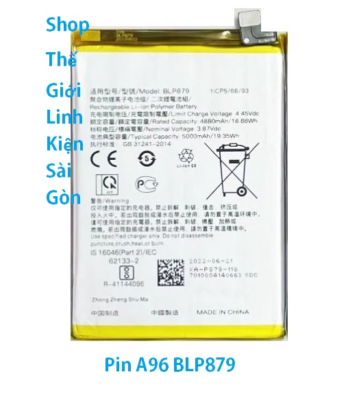 Pin điện thoại oppo a96 blp879
