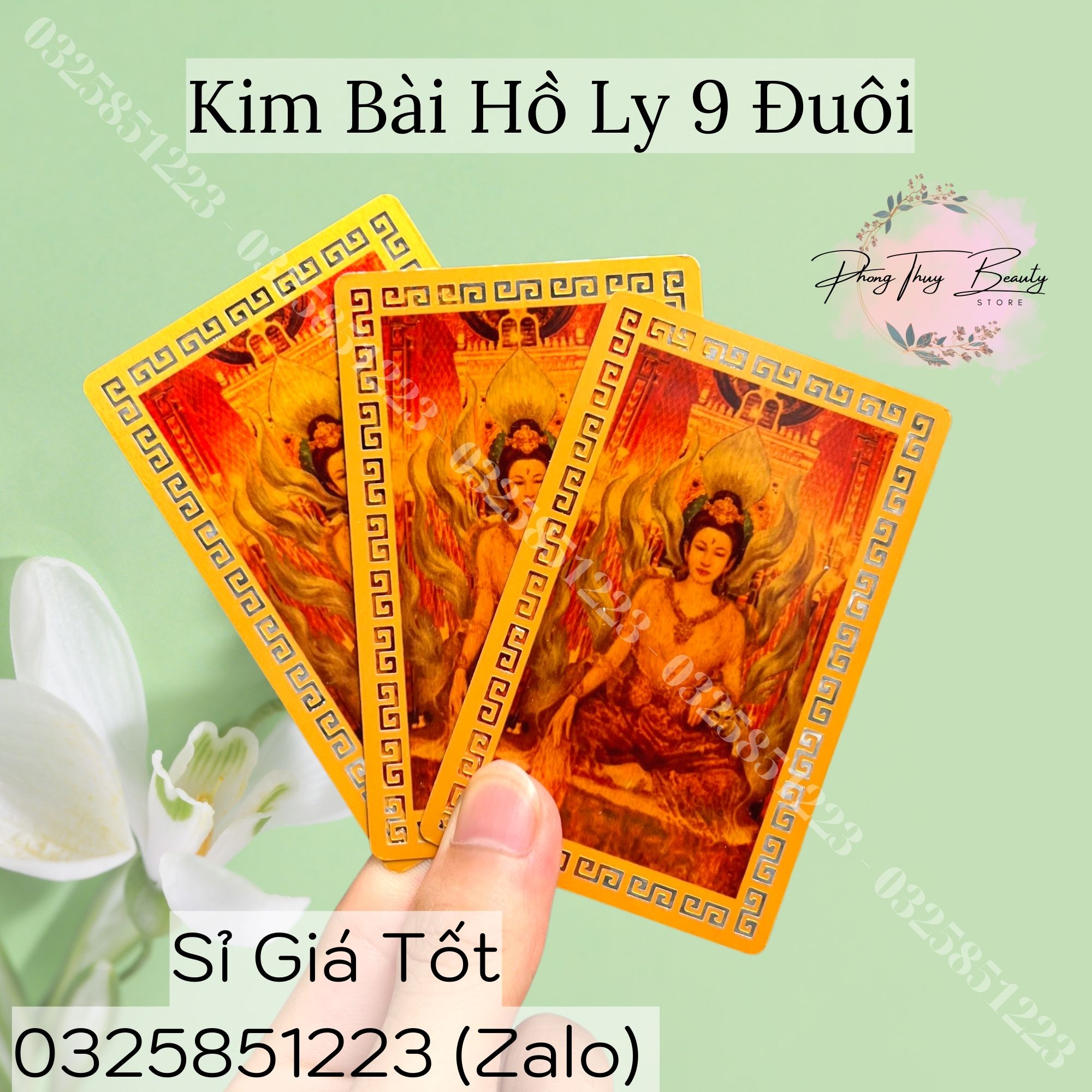 Kim bài hồ ly 9 đuôi - trợ duyên tình cảm tăng sự quyến rũ - thu hút khác giới