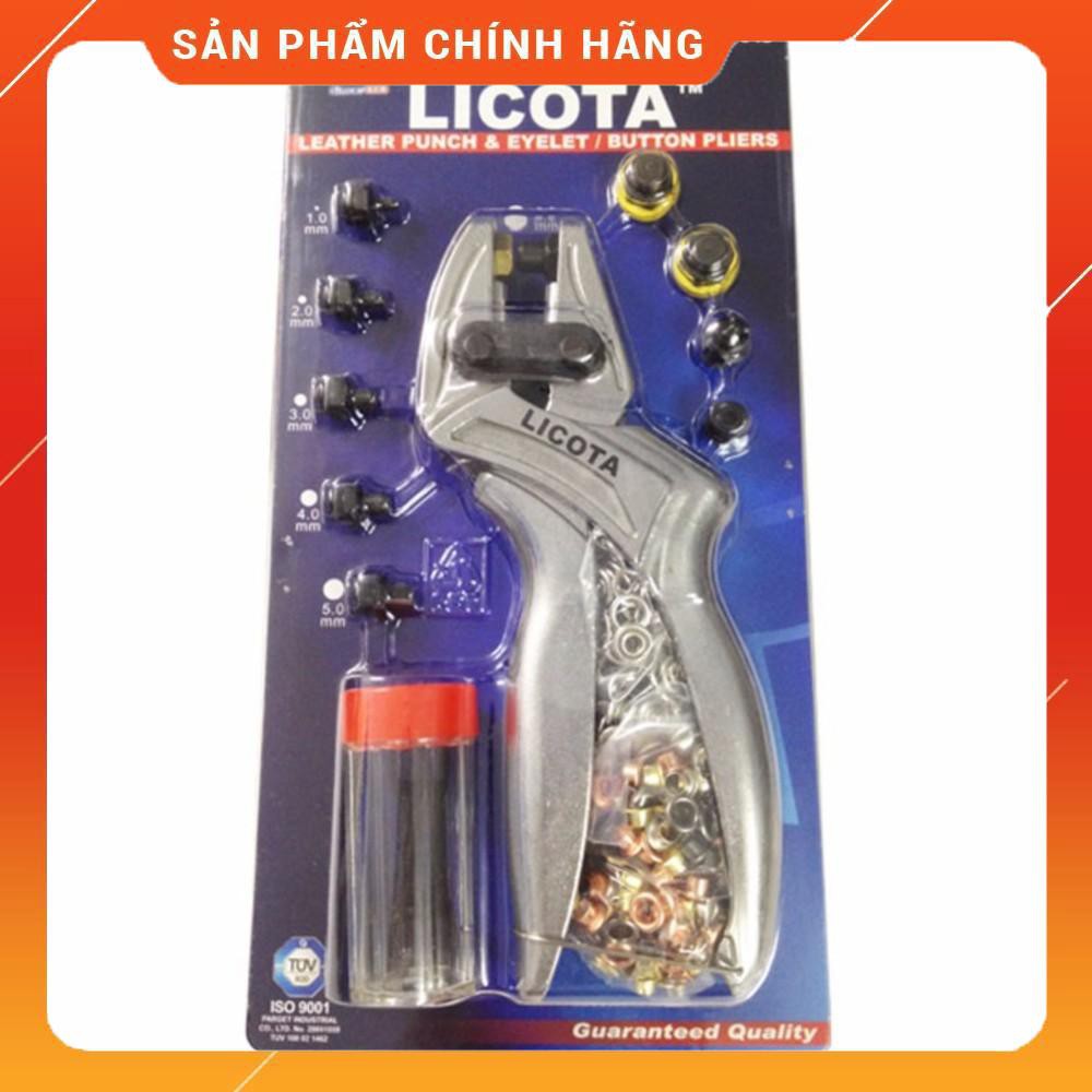 Kìm bấm lỗ dây nịt cao cấp Licota (kèm khoen) - AGP-LP04S