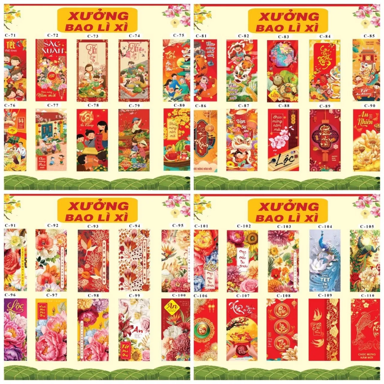 50 bao lì xì Tết 2024, Tết Giáp Thìn