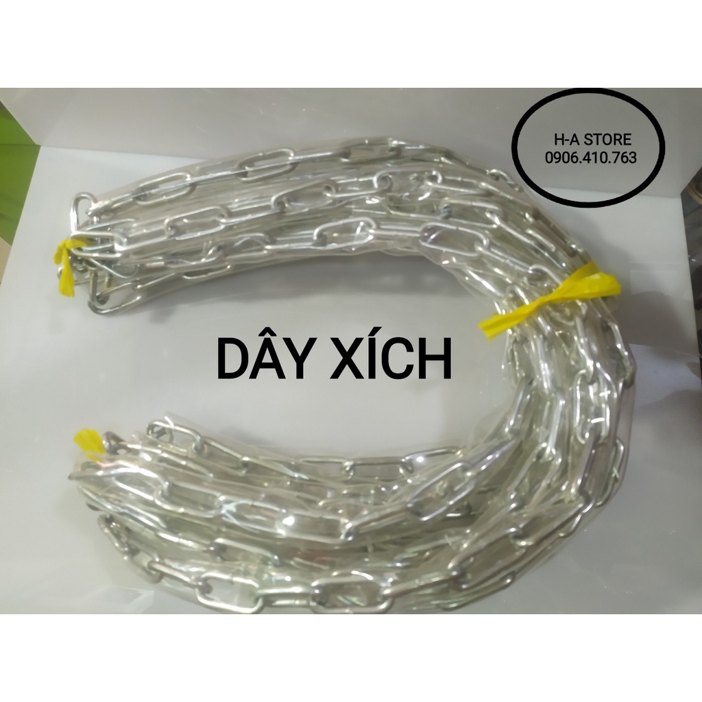 Dây xích bọc nhựa 5 li dài 60cm / 80cm / 1m