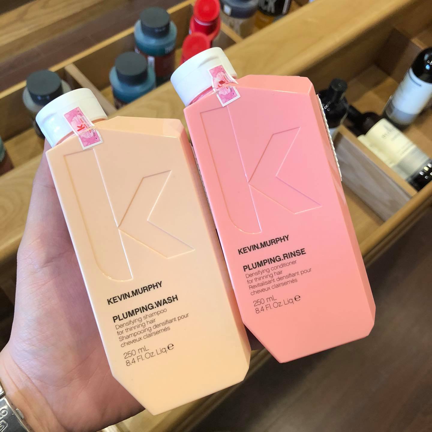 Tặng tinh dầu - dầu gội xả chống rụng kích mọc tóc kevin murphy plumping 250ml x 2
