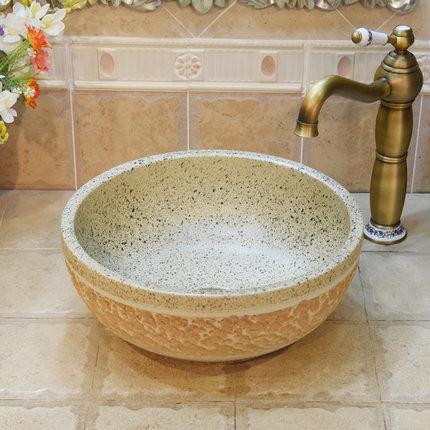 Chậu rửa lavabo gốm sứ nghệ thuật LAV0049 – Màu pastel mới lạ