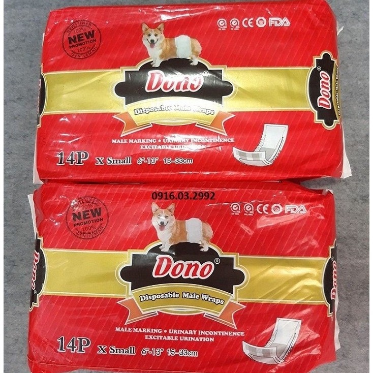 Bỉm cho chó đực Dono