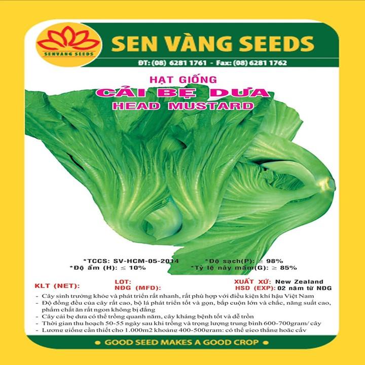 Hạt Giống Cải Bẹ Dưa (Cải Tòa Xại) - 20Gr