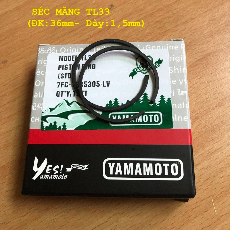 Bạc xéc măng máy cắt cỏ 33mm, 36mm, 39mm, 40mm GX35, TL33, TL43, TU26 260 330 430