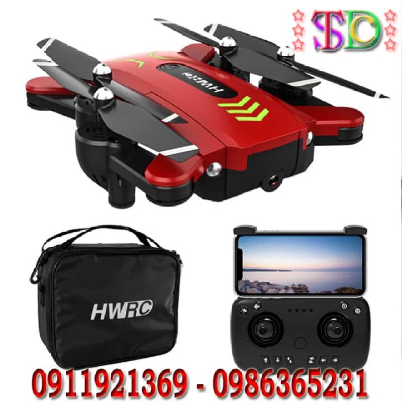 Flycam HW9001S Có GPS Trang Bị 2 Camera HD 4K Tặng Kèm Túi Xách