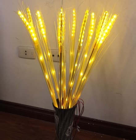 ĐÈN LED BÔNG LÚA TÀI LỘC_Bó 10 Cây_Ánh Sáng Vàng Ấm