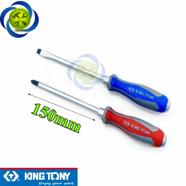 Cặp tua vít đóng dẹp + bake kingtony 150mm 08060306