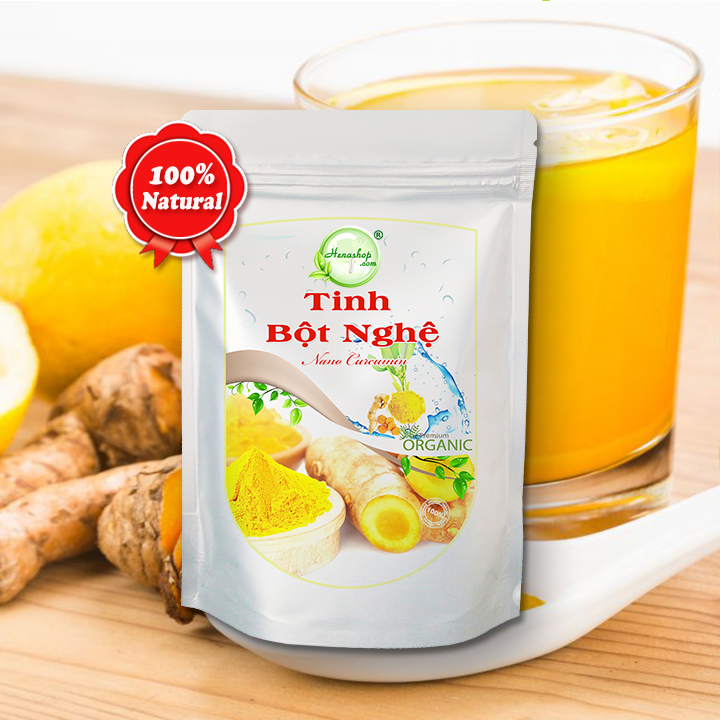 Tinh Bột Nghệ Henashop 100gr - Giảm thâm nám sạm da