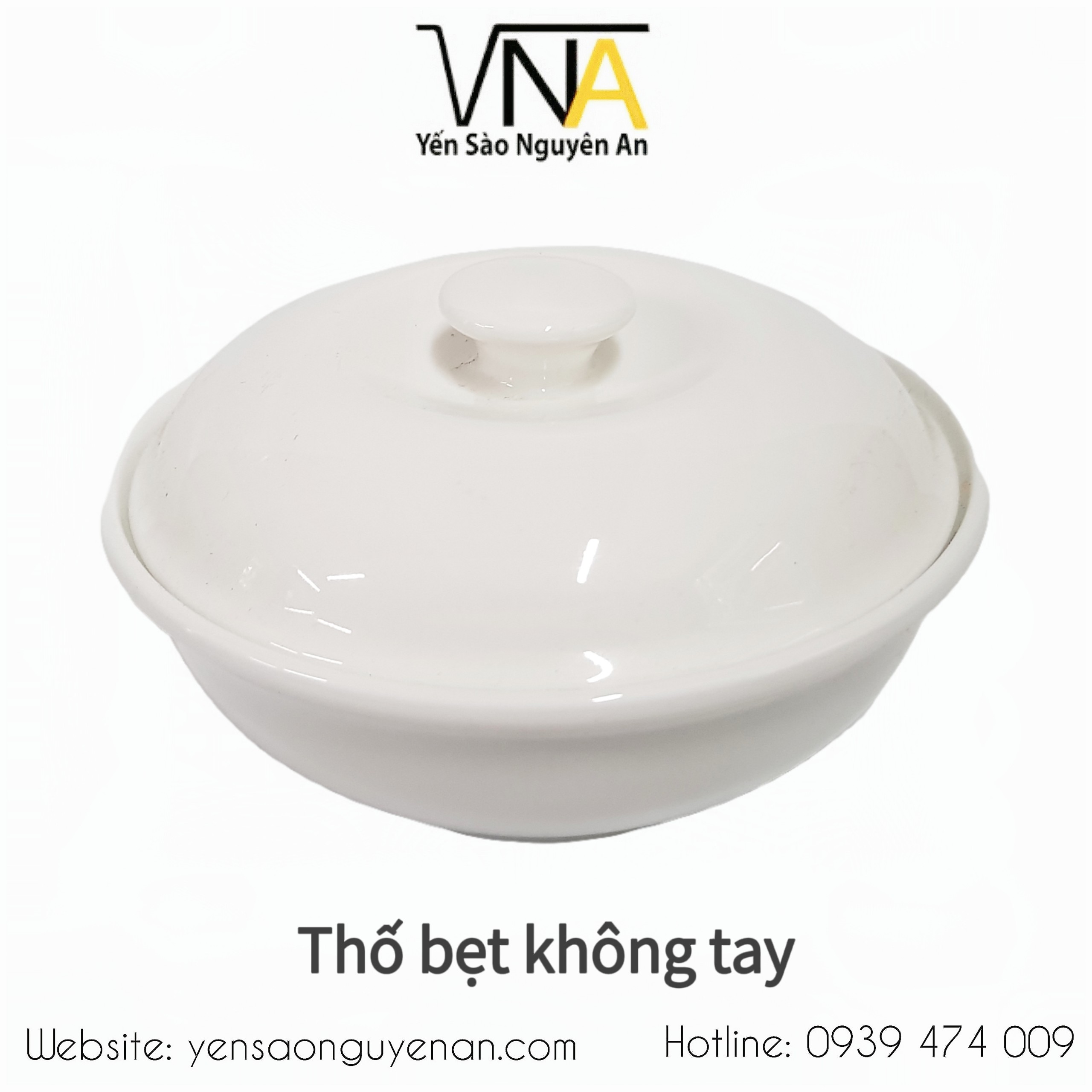 THỐ CHƯNG YẾN BẰNG SỨ TRẮNG CAO CẤP