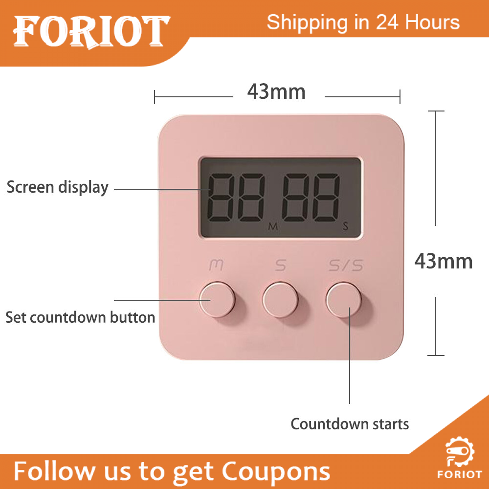 Foriot Multi-Function Electronic Timer Learning Management Timer Suit for Kitchen Study Work Exercise Training