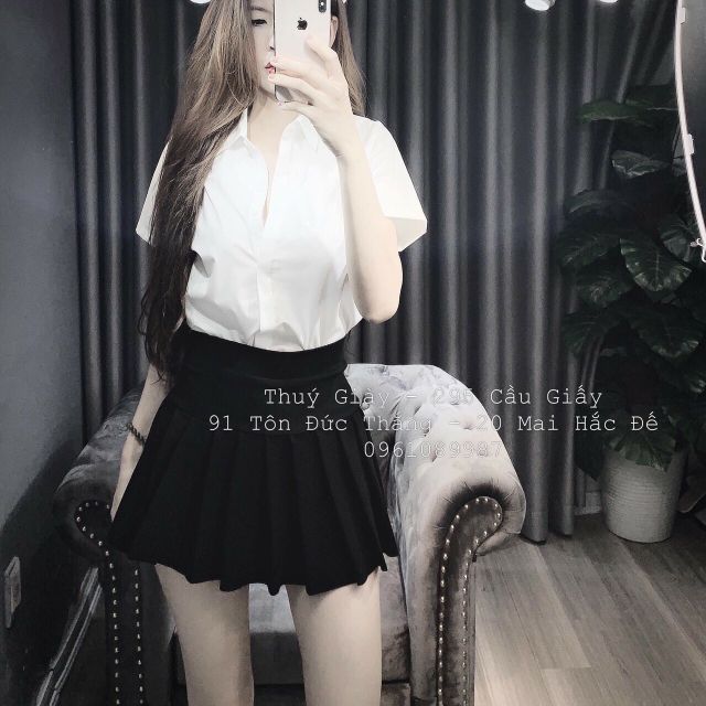 Chân váy xếp li siêu hót