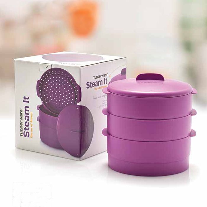 Xửng hấp 3 tầng Tupperware Steam It - Dewberry