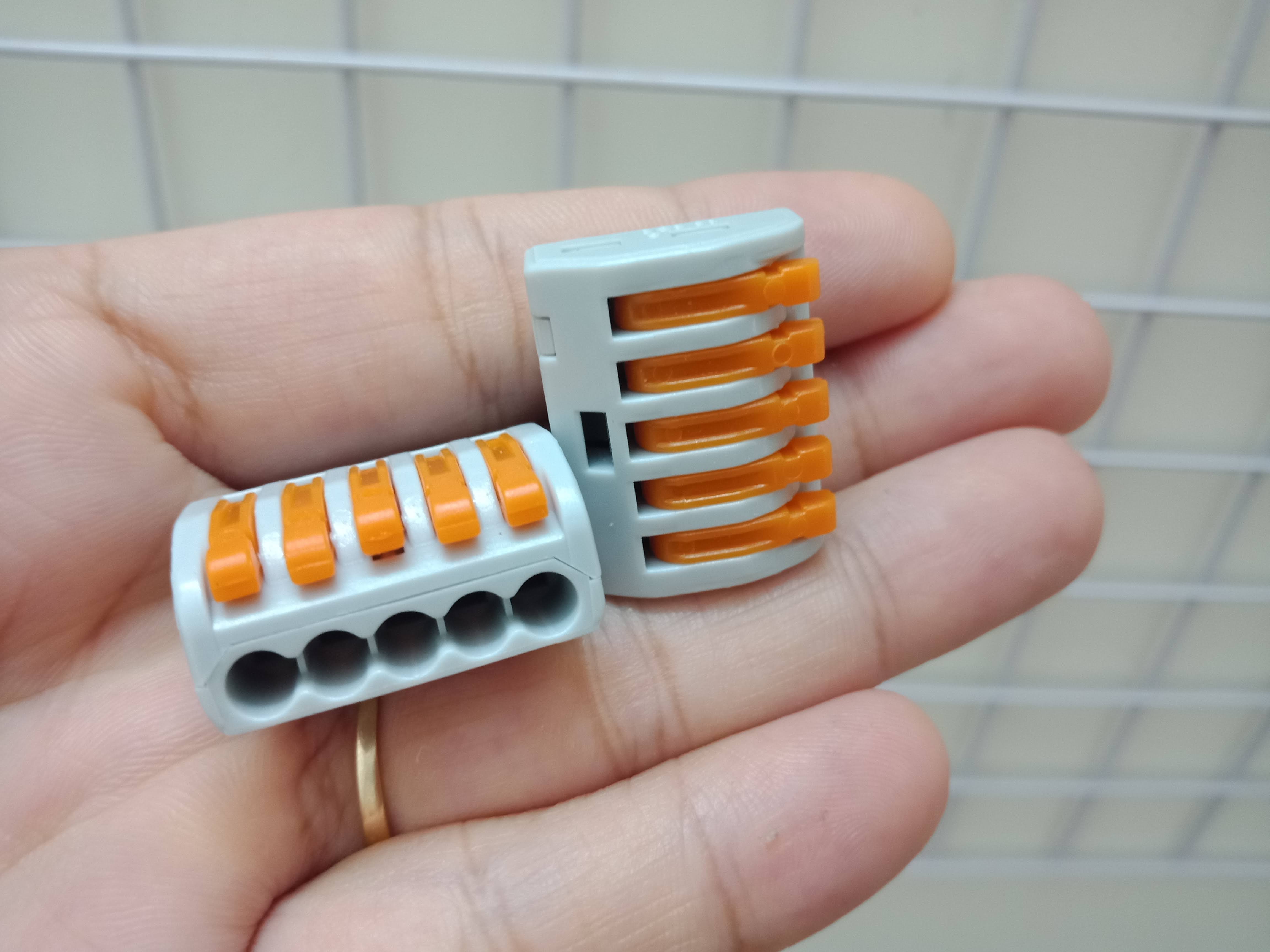 5 Cút nối dây điện KV222-415 nối 5 dây đơn - Wago