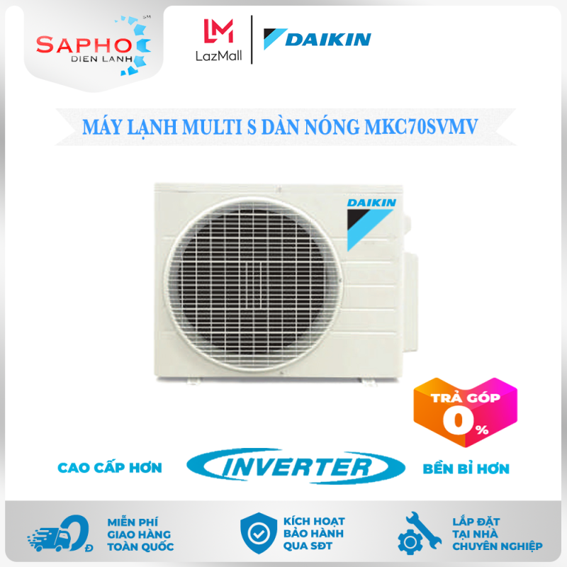 Máy Lạnh Multi S Daikin Inverter Chỉ Dàn Nóng MKC70SVMV Gas R32 Treo Tường 1 Chiều Lạnh Điều Hòa Multi S Daikin - Điện Máy Sapho