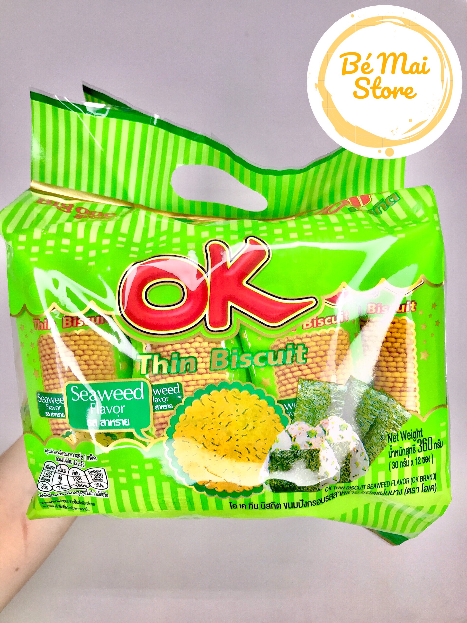 Bánh OK Thin Biscuit Thái Lan 360g