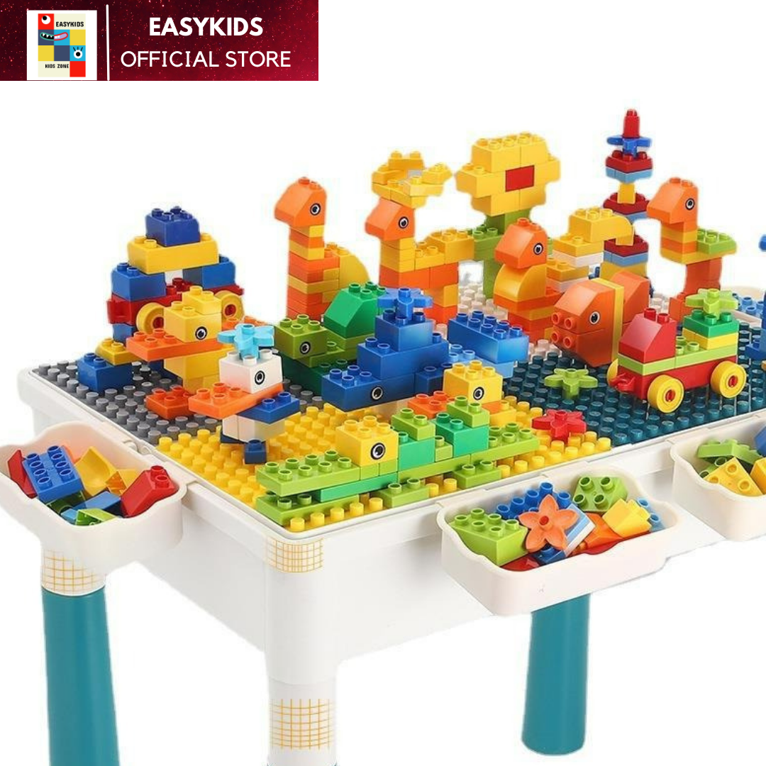 Bàn xếp hình lego đa năng, bàn lego cho bé giúp trẻ thông minh