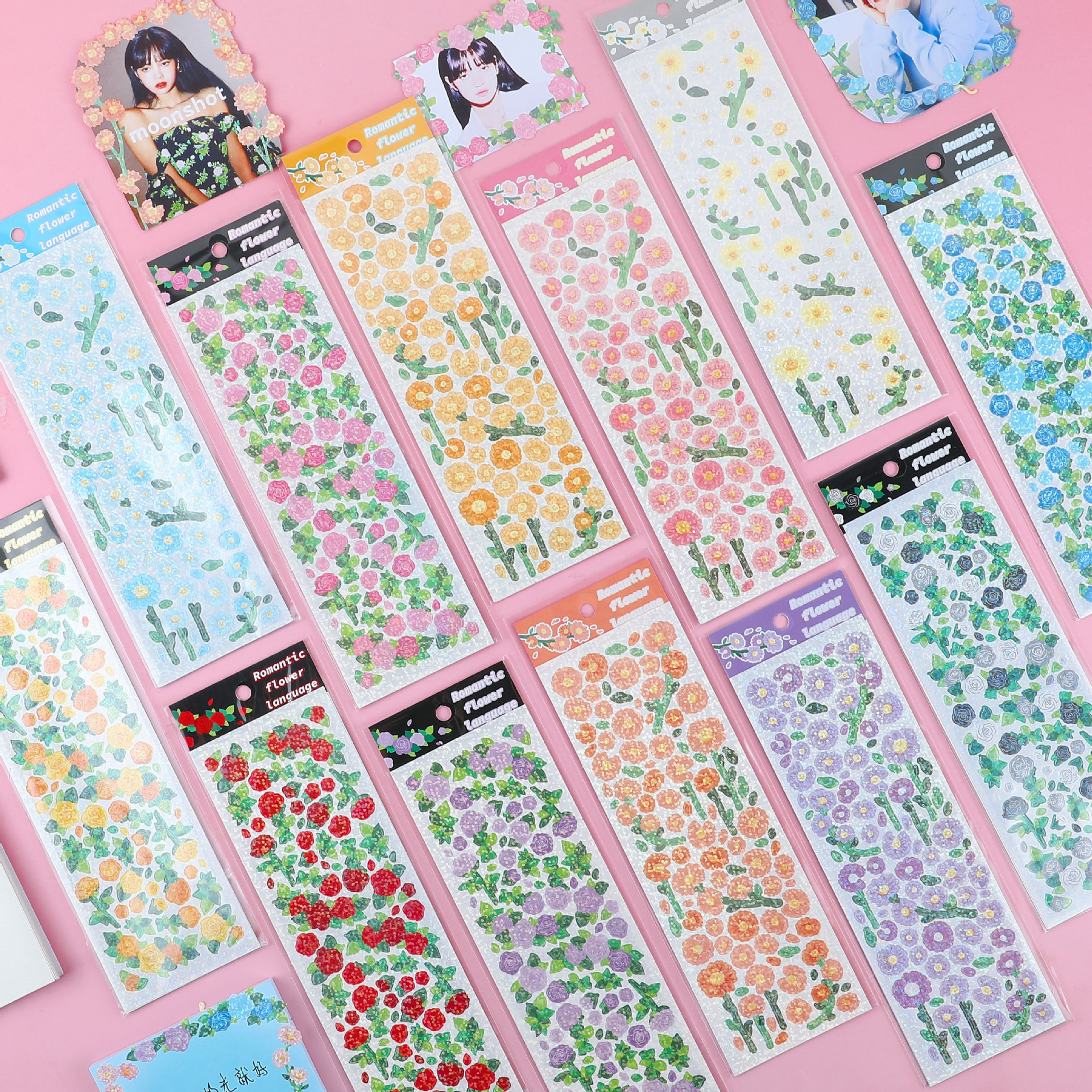 Sticker Hoa Trang Trí Toploader