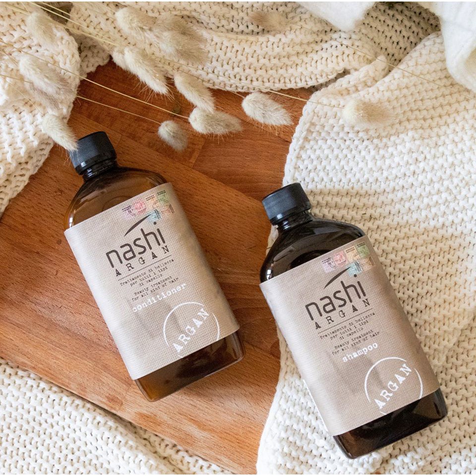 Bộ Combo Cặp Dầu Gội Đầu ( Dầu Xả ) - DƯỠNG TÓC , PHỤC HỒI HƯ TỔN NASHI  ARGAN 500ML*2 [ SIÊU ĐẸP SIÊU CHẤT ]❤❤❤❤❤❤ - MixASale