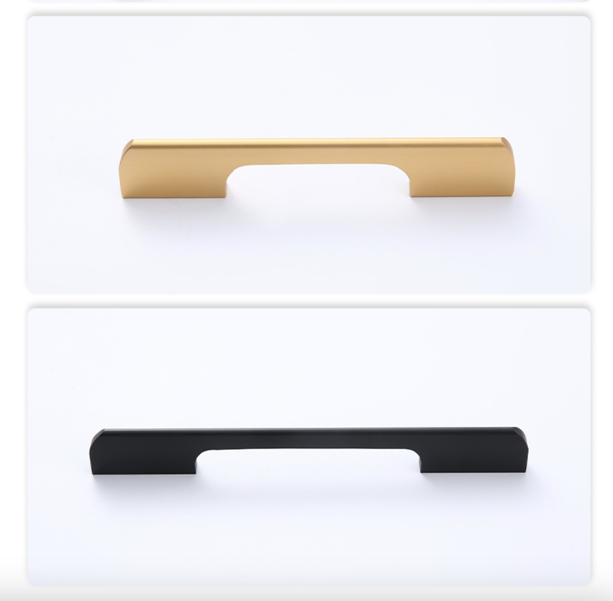 Tay nắm tủ cao cấp (tay tủ số 4) ĐEN/VÀNG