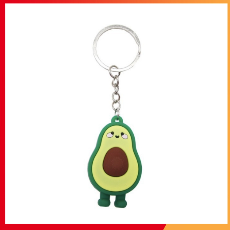 MÓC KHÓA TRÁI BƠ ĐÁNG YÊU AVOCADO 3D