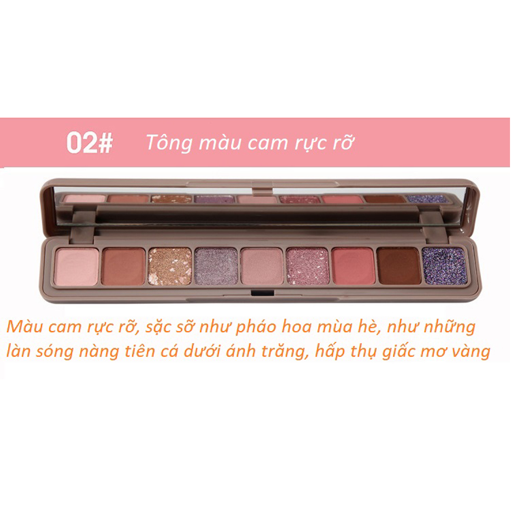 [ SIÊU HOT ] Bảng phấn mắt SOFT EYE SHADOW 9 màu 9g- Kinakino