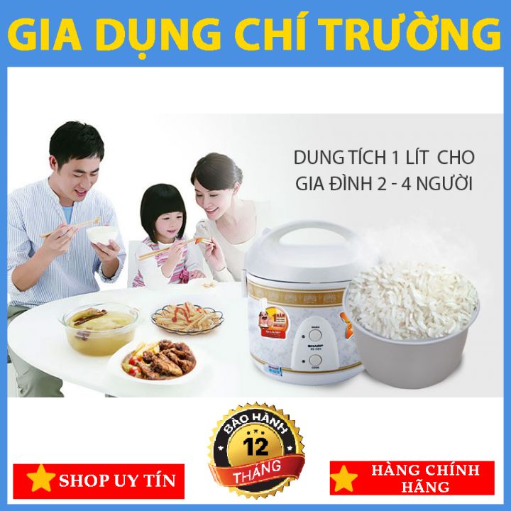 [NỒI CƠM NẮP GÀI]: Sharp 1 lít KS-11EV