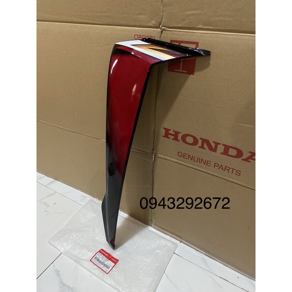 Cánh yếm ngoài bên trái wave rsx100 màu đỏ đen honda