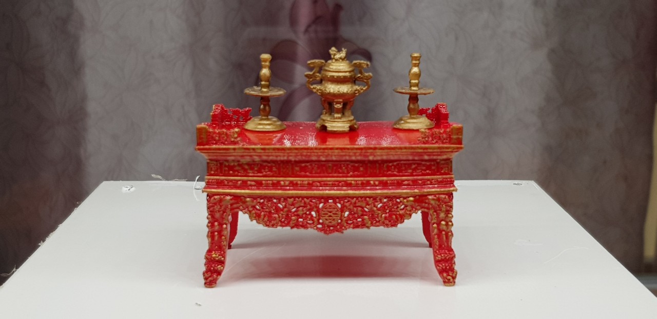 Án thờ trang trí mô hình tiểu cảnh.