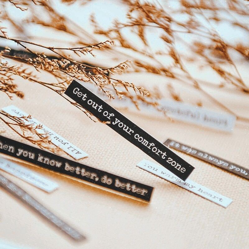 Krisna.room ♡ Set sticker Quotes (sticker chữ) tiếng anh vintaged trang trí sổ
