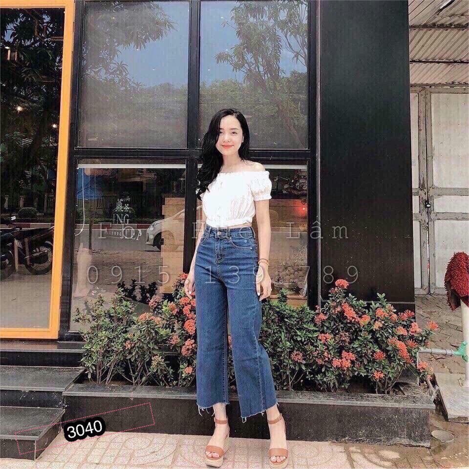 QUẦN JEAN NỮ ỐNG LOE BAGGY 4442