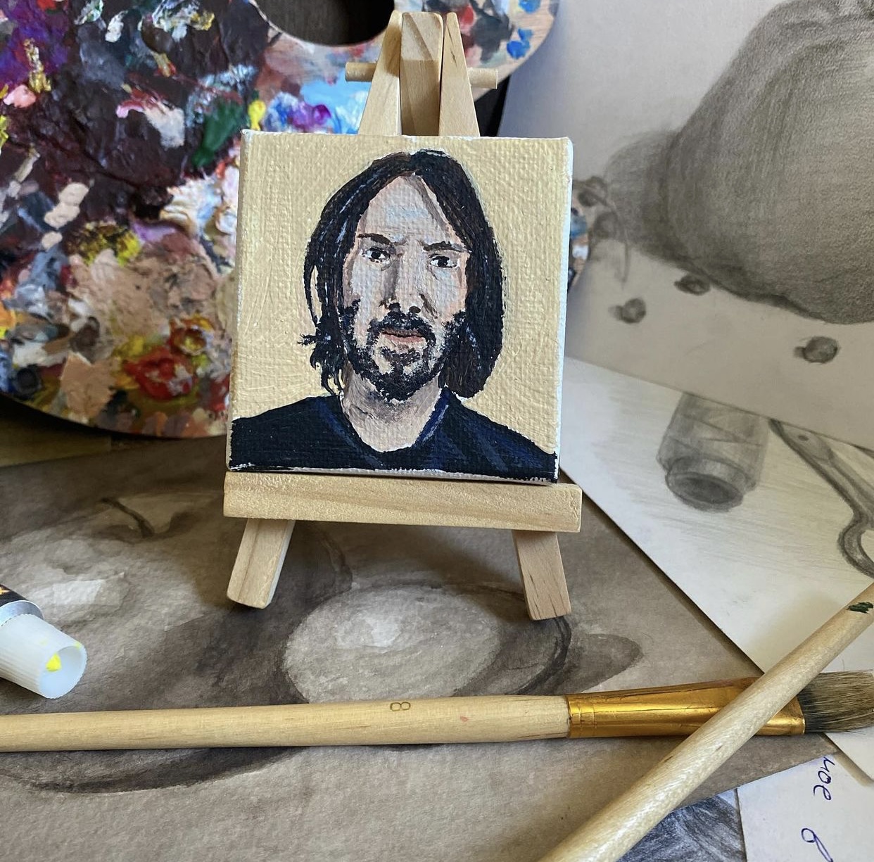 [THEARTSHOP] Giá Vẽ Mont Marte Kèm Canvas Mini