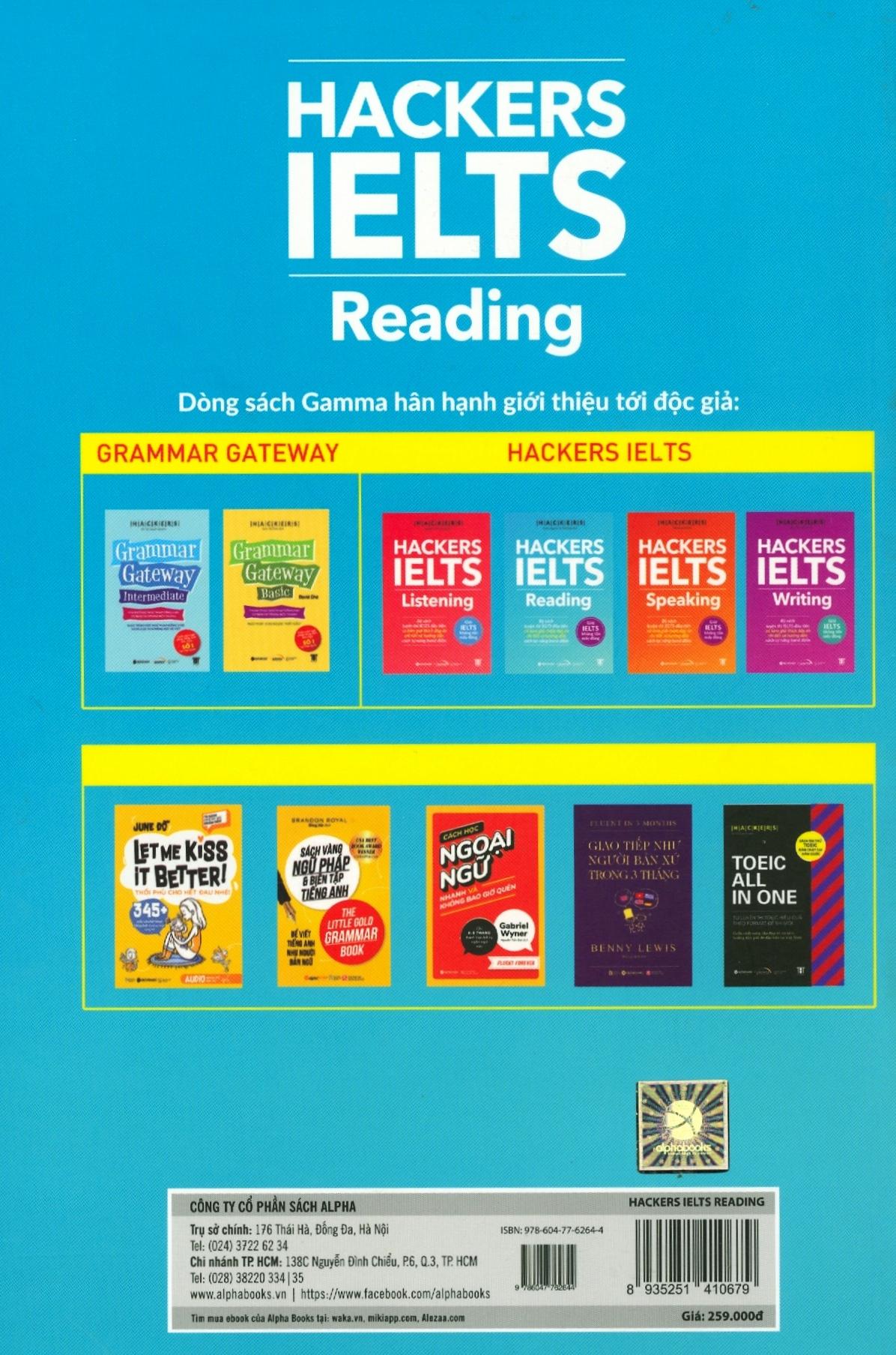 Sách - Hackers IELTS: Reading