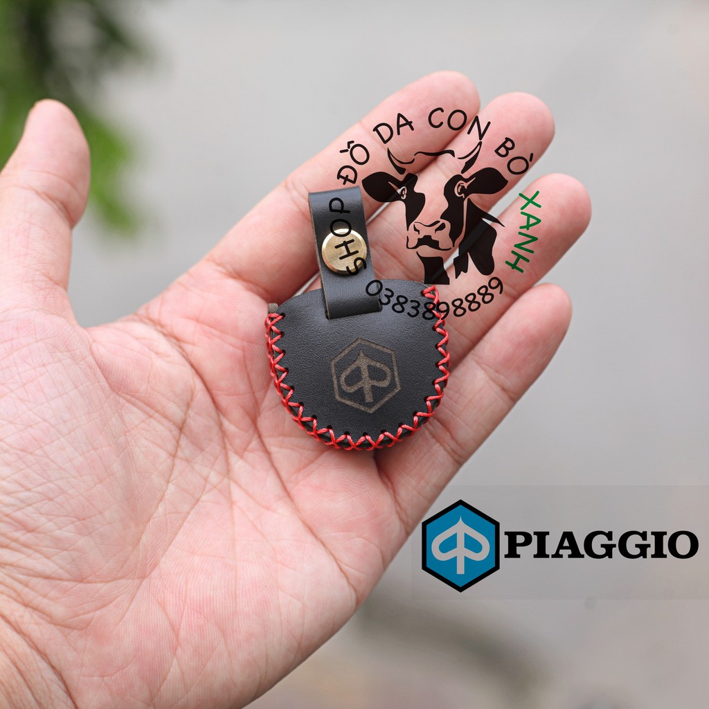 Bao Da Chìa Khóa Vespa, Piaggio Handmade Da (Chìa Khoá Dày)