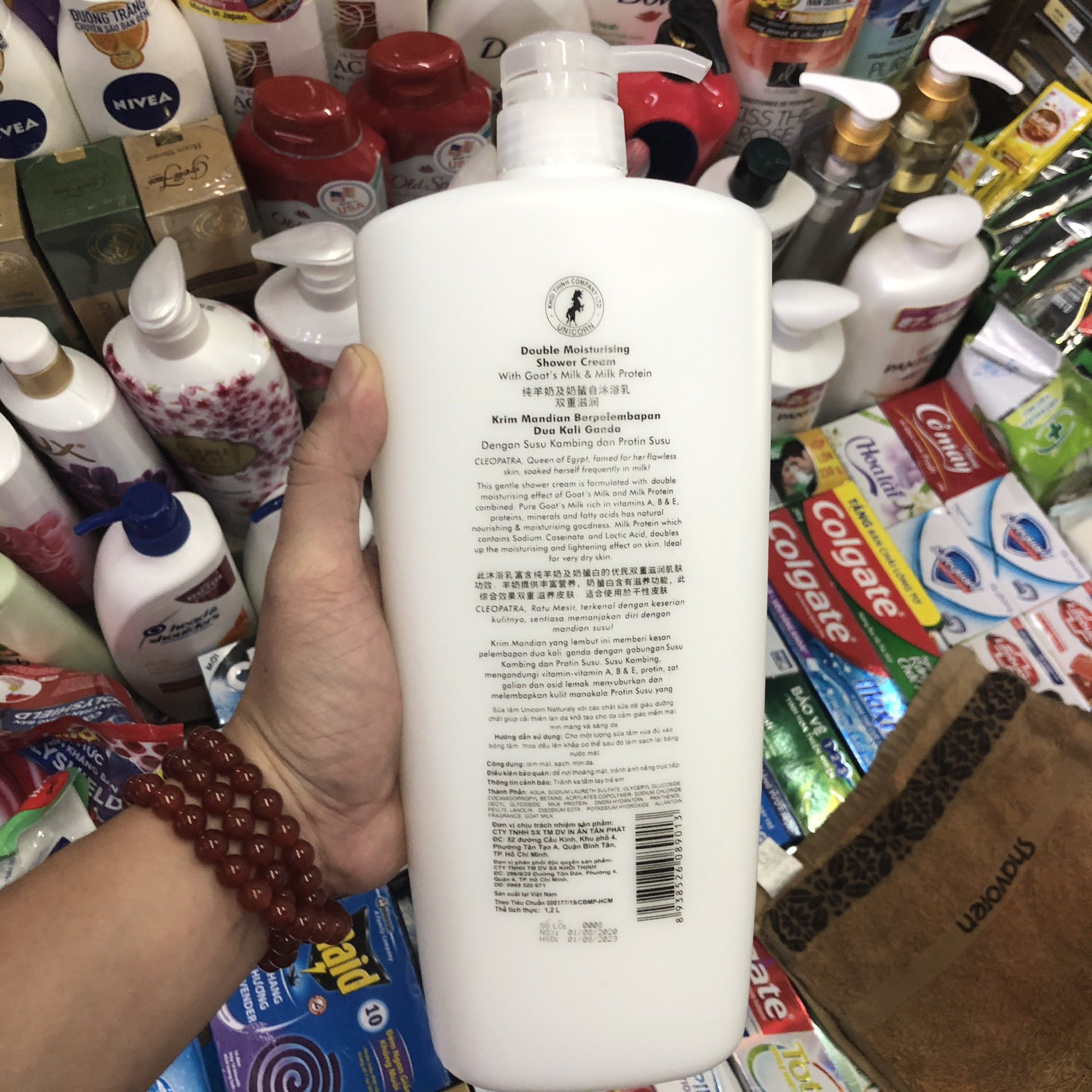 Sữa tắm dê Unicorn Naturally 1200ml
