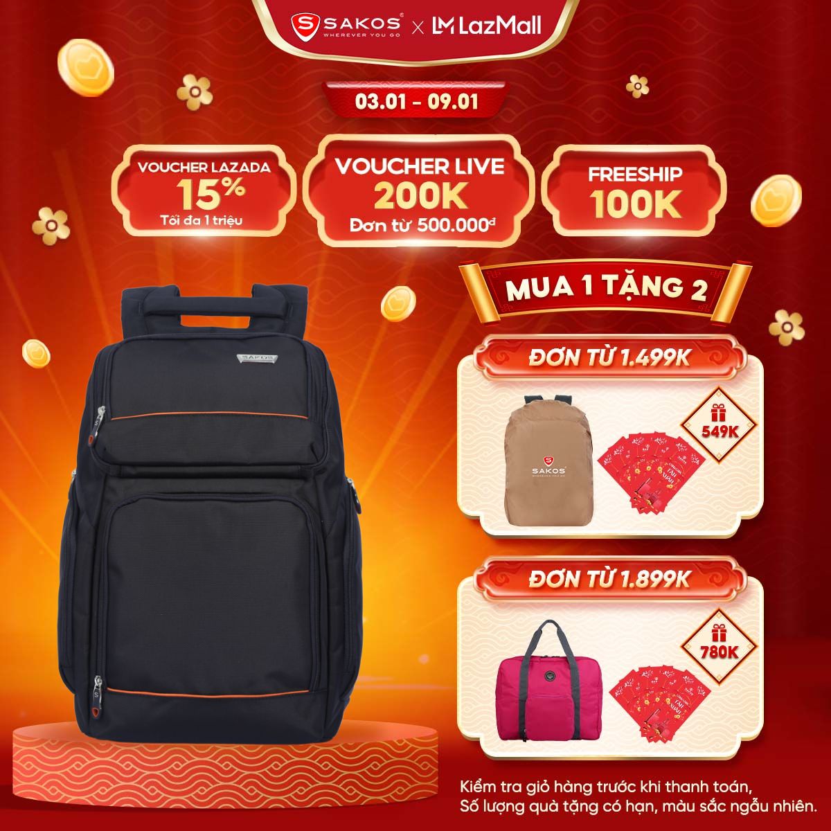 High-End Laptop Backpack Sakos Layla Is Multi-Functional, Fashionable, Suitable for 15.6 Inch Laptops
