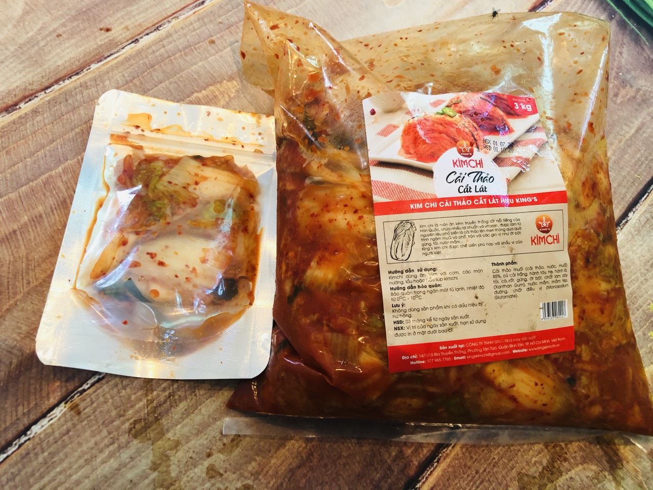 Kim chi  gói 100g ( Cải thảo cắt lát )_Monhi_Food