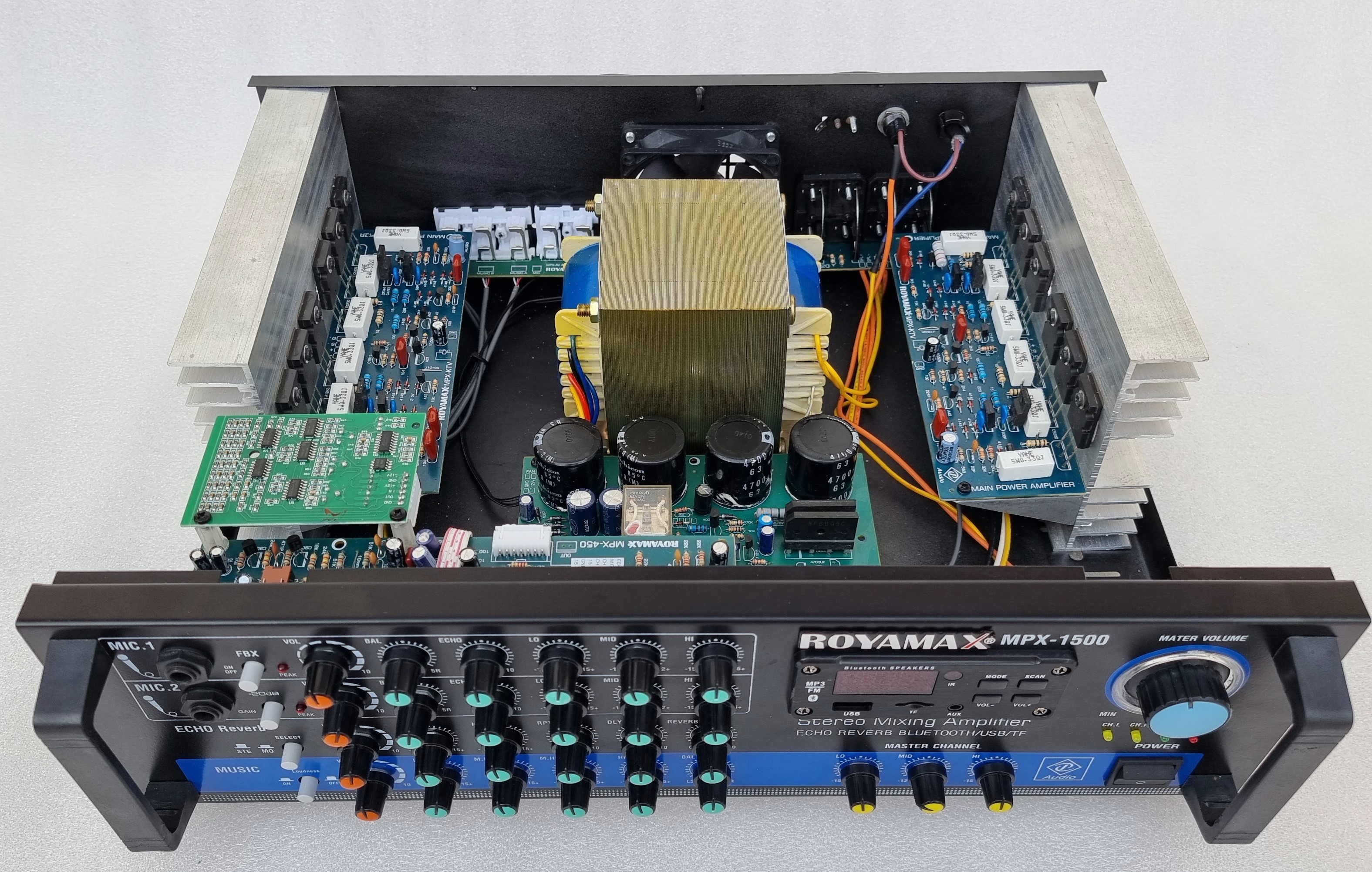 Amplifier karaoke bluetooth Echo Reverb ROYAMAX