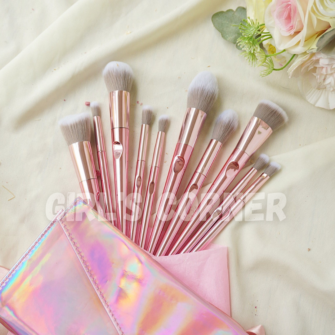 [HCM]Bộ cọ cá nhân Feather B Smockey RoseGold - , Ảnh tự chụp