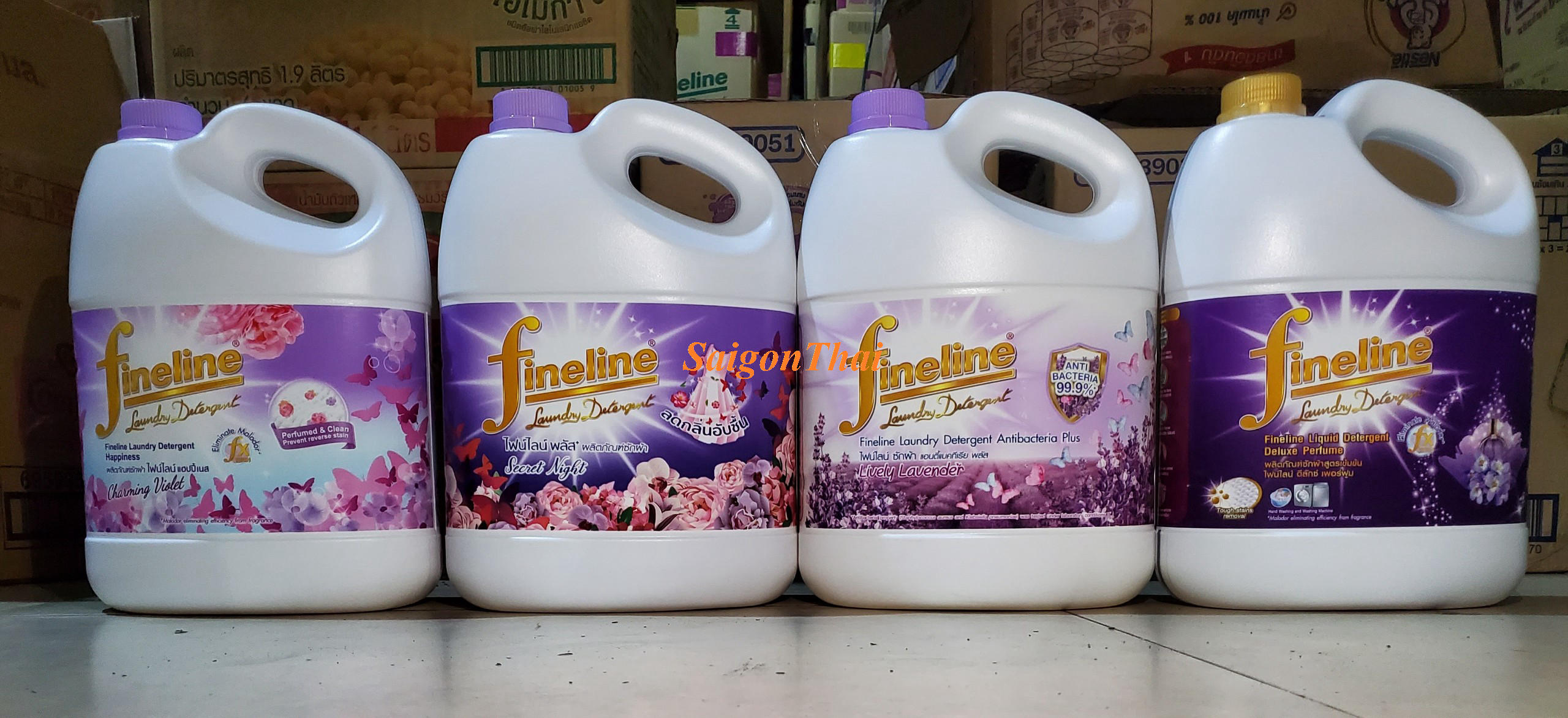 (SGT) Nước giặt xã FINELINE TÍM - Can 3000 ML Thái Lan